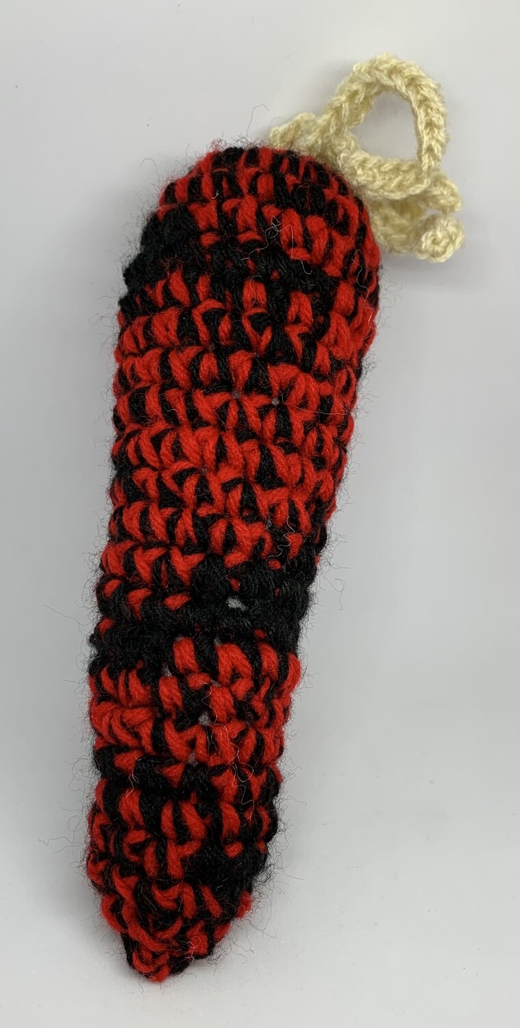 Crochet Fall Autumn Harvest Corn, Colors: Black Red