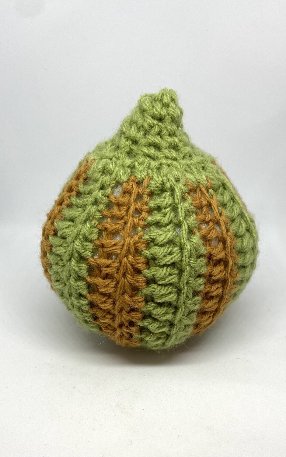 Crochet Fall Autumn Harvest Squash, Color: Green-Tan