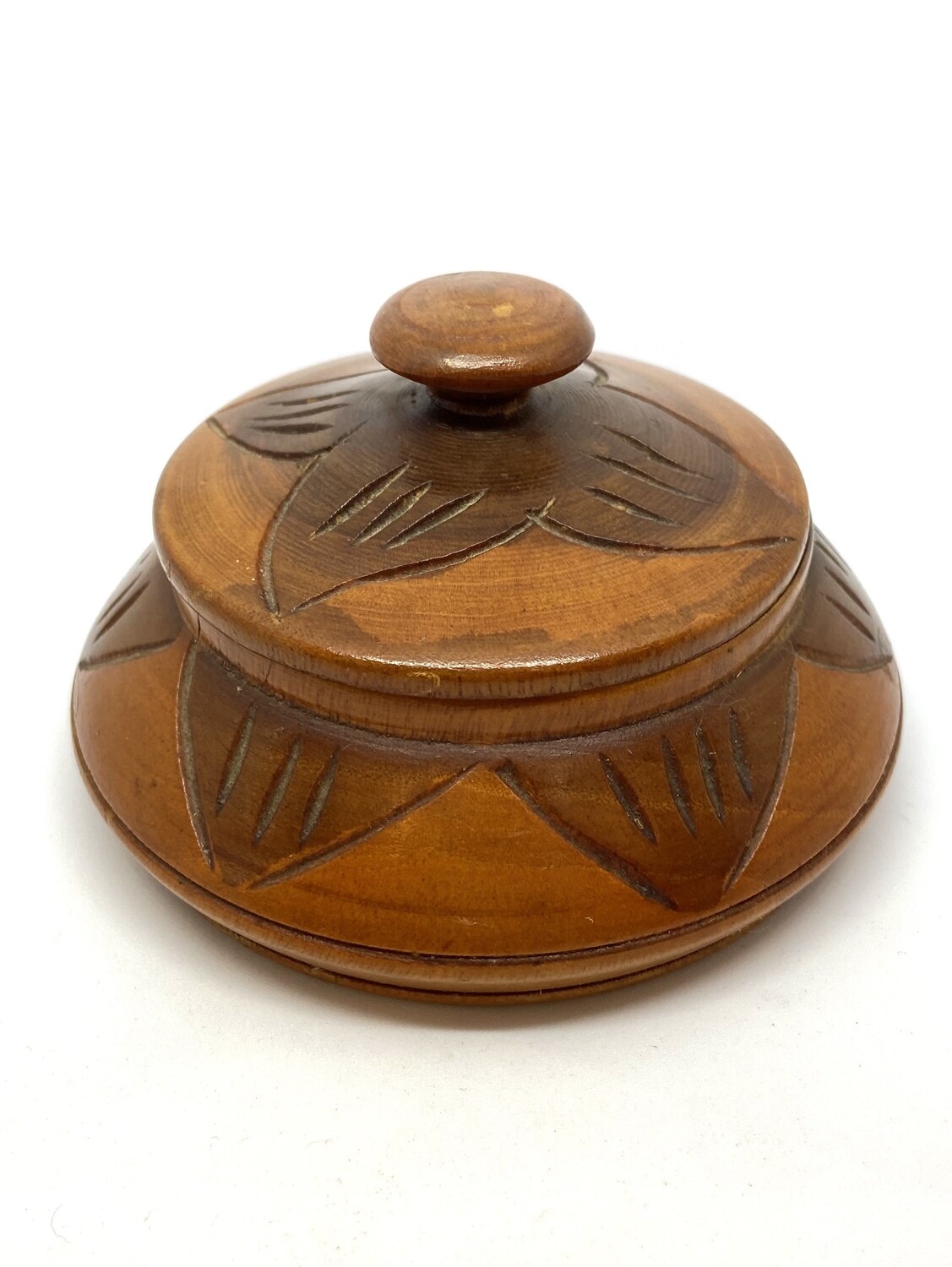 Wooden Handmade Flat Trinket Box