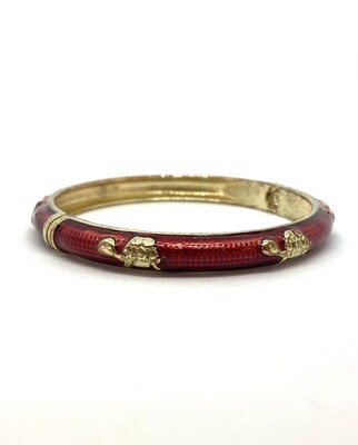 Magnetic Red and Gold Turtle Bangle