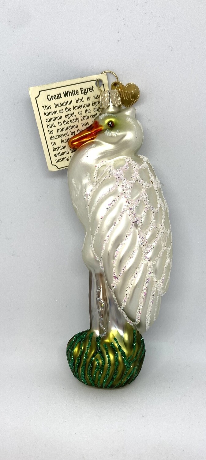 Great White Egret Ornament