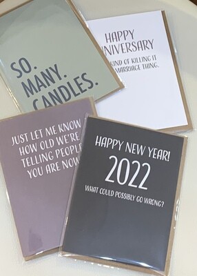 Modern Wit greetings Cards
