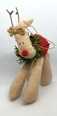 Reindeer Plushie Ornament