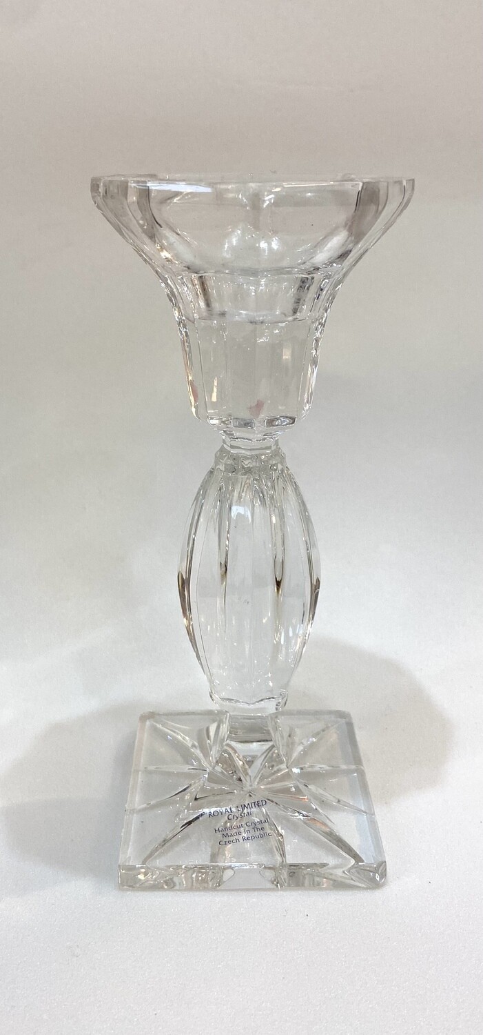 Royal Limited Crystal Candlestick Holder 6”