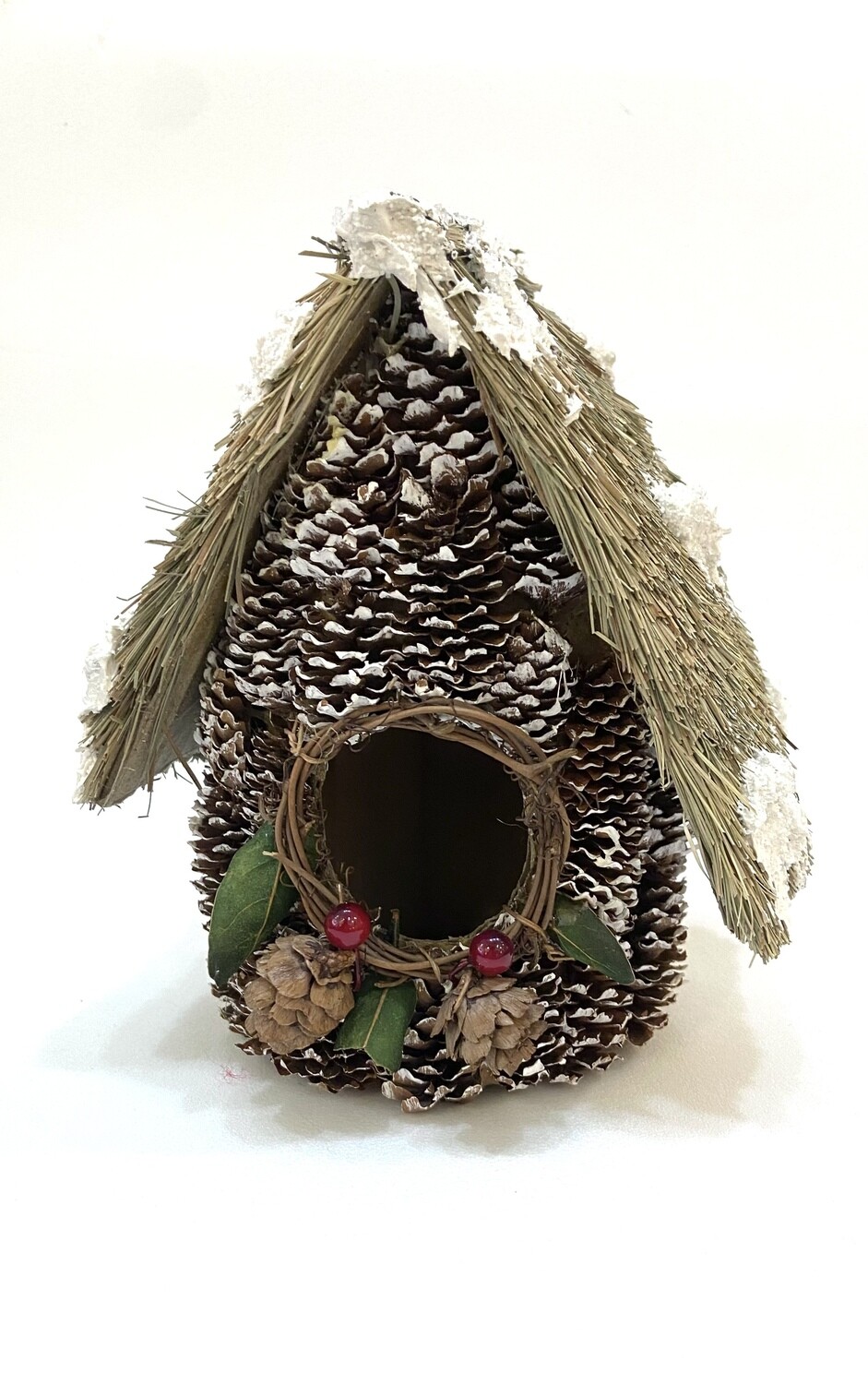 Pinecone Birdhouse 6”