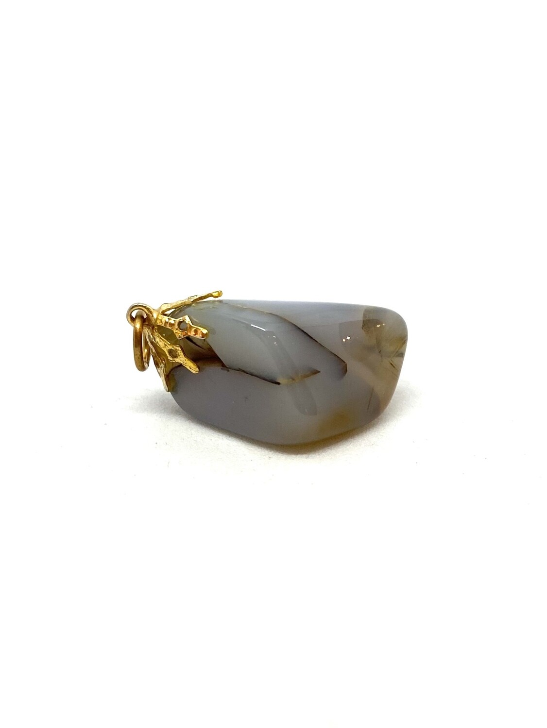 Polished Stone Pendants, Color: Gray