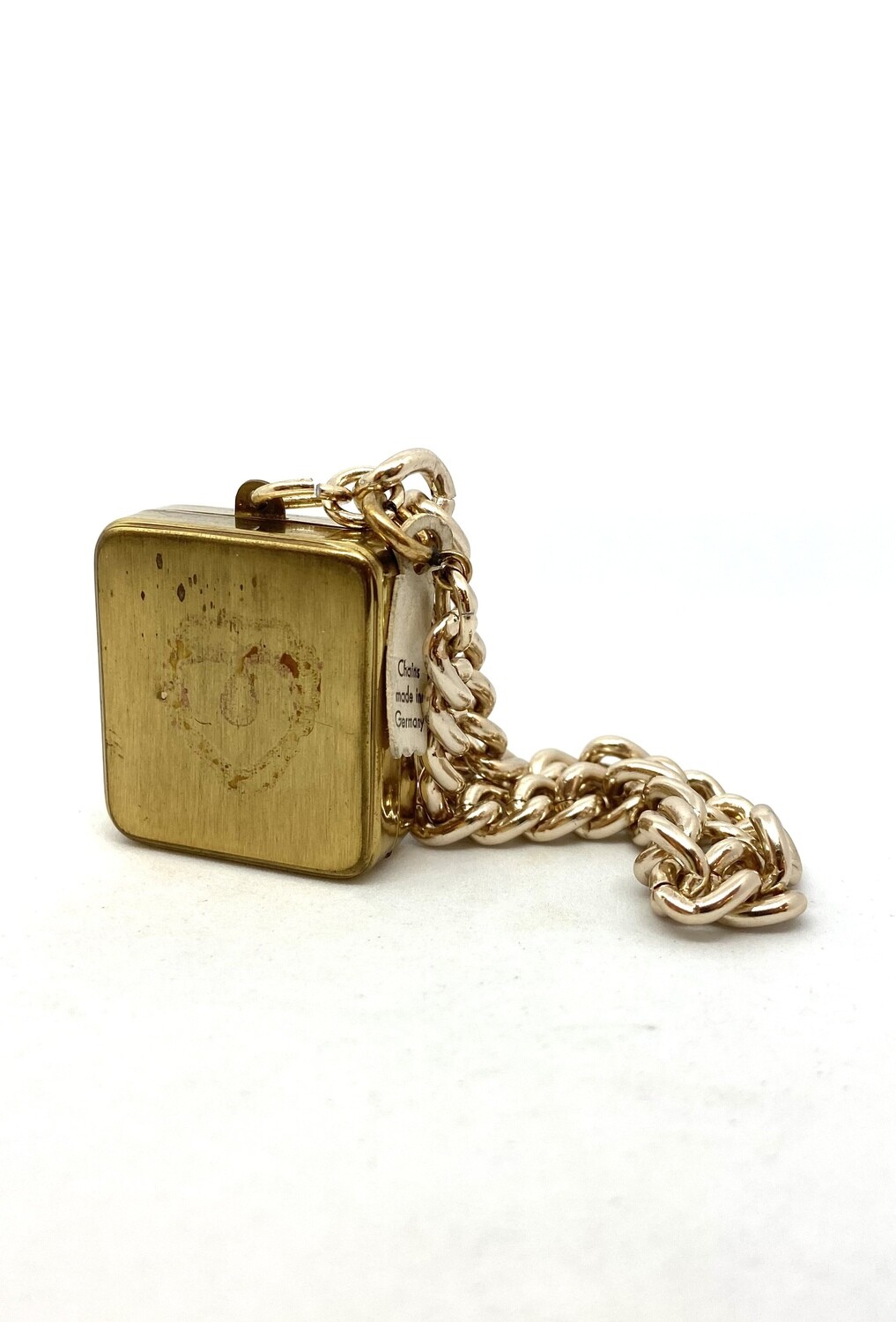 Vintage Gold Music Box Charm Bracelet
