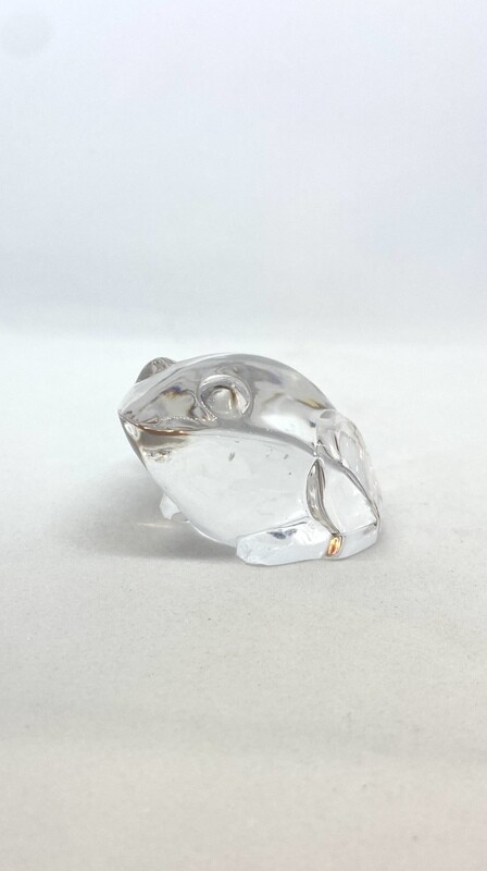 Crystal Frog Paperweight 2”