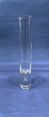 Glass Bud Vase 9” with Air Bubble