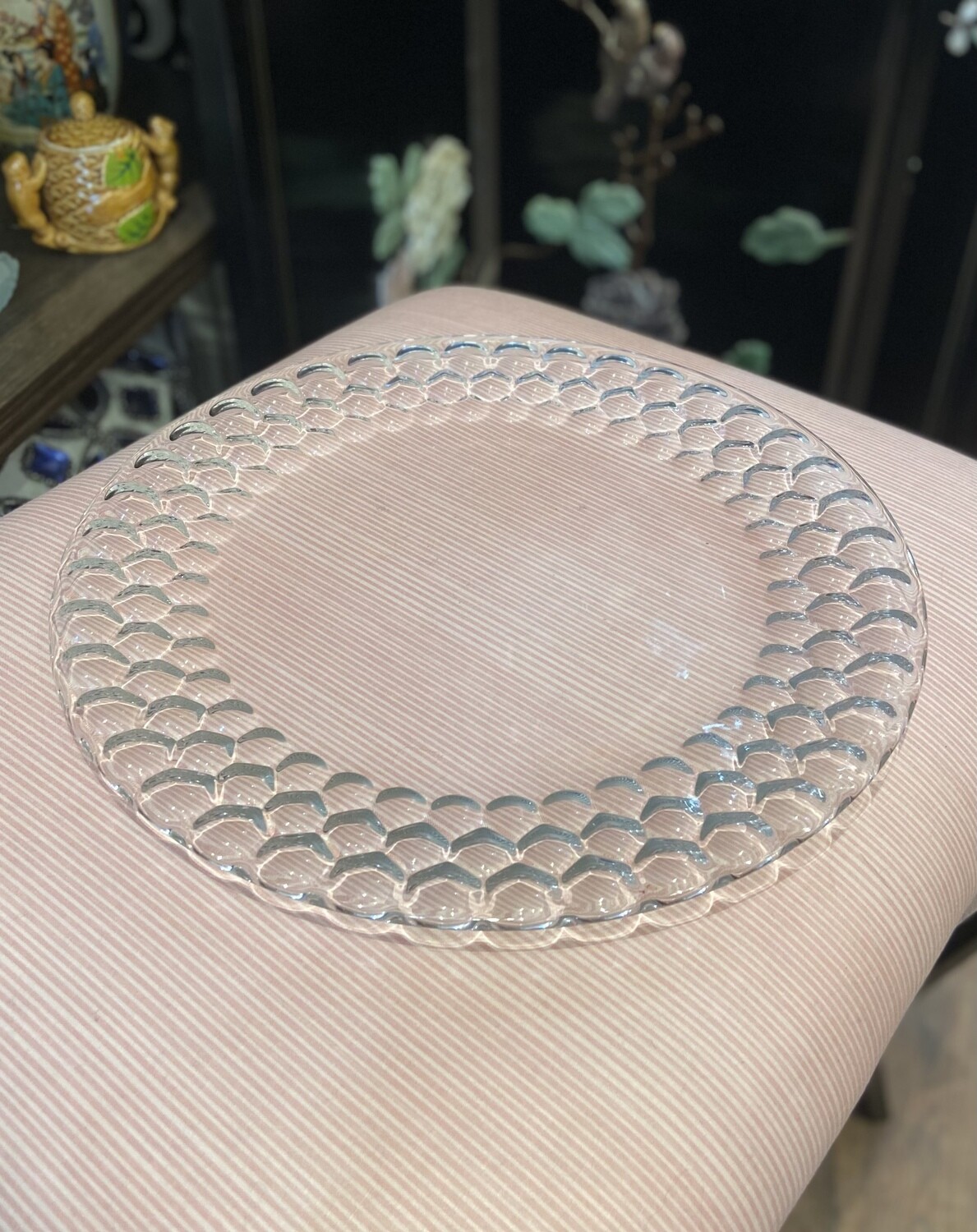 Dimple Bubble Design Serving Platter 12 1/2"