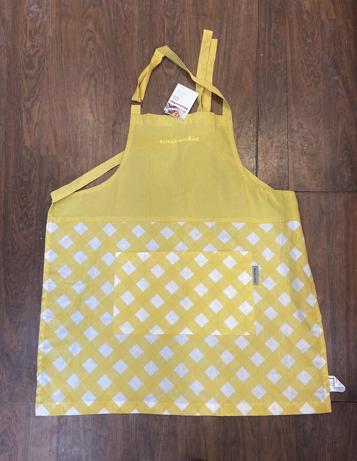 Yellow Checkered KitchenAid Apron