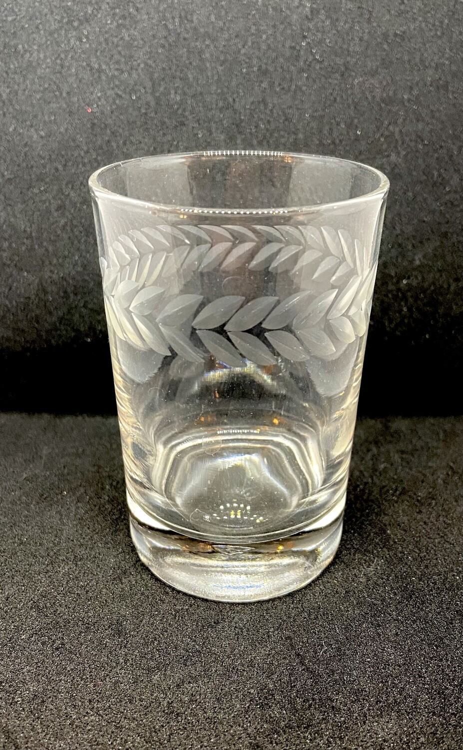 Laurel Leaf Cut Glass 3.5”