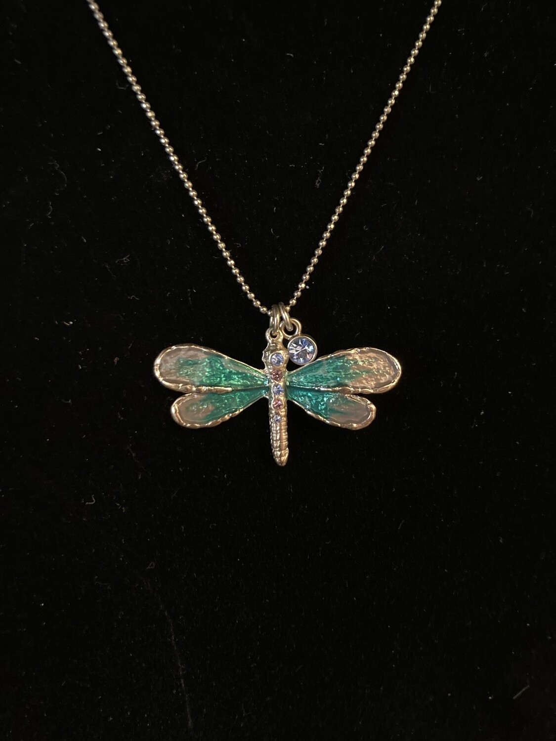 Dragonfly Necklace Adjustable 21" max