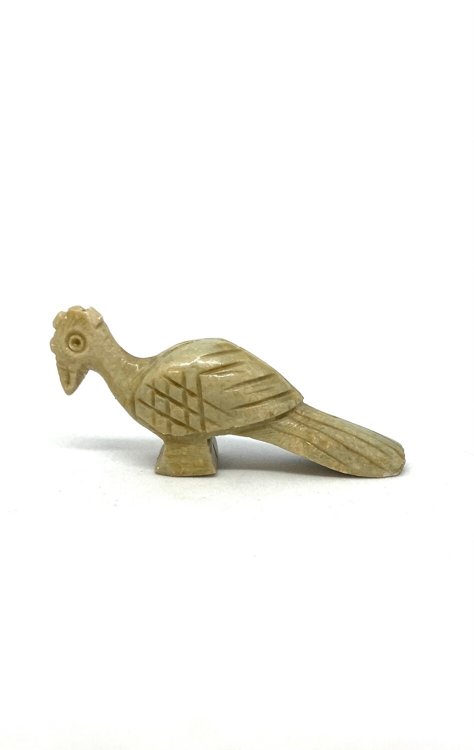 Carved Stone Bird Figurine 2”