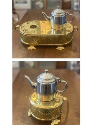 Gold Tea Light Candle Teapot Warmer