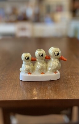 Ducks in a Row Mini Ceramic Planter