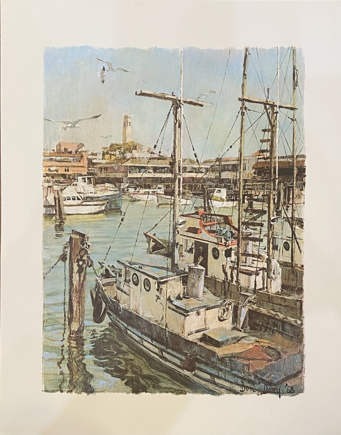 Don Davey 「California St San Francisco」 Don Davey Signed Art Print California Street San Francisco 5