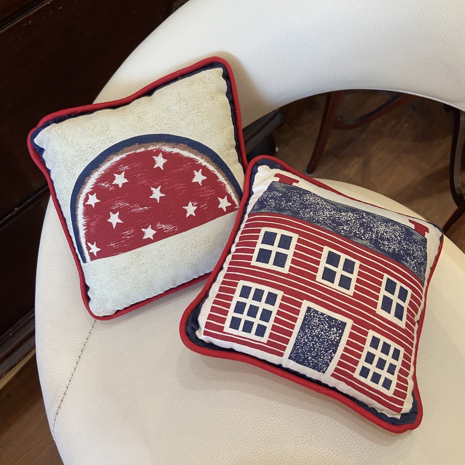 Red White and Blue Pillow 7” x 7”