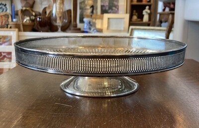 Vintage Silver Footed Tray
