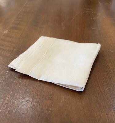 Vintage Cream Silk Handkerchief