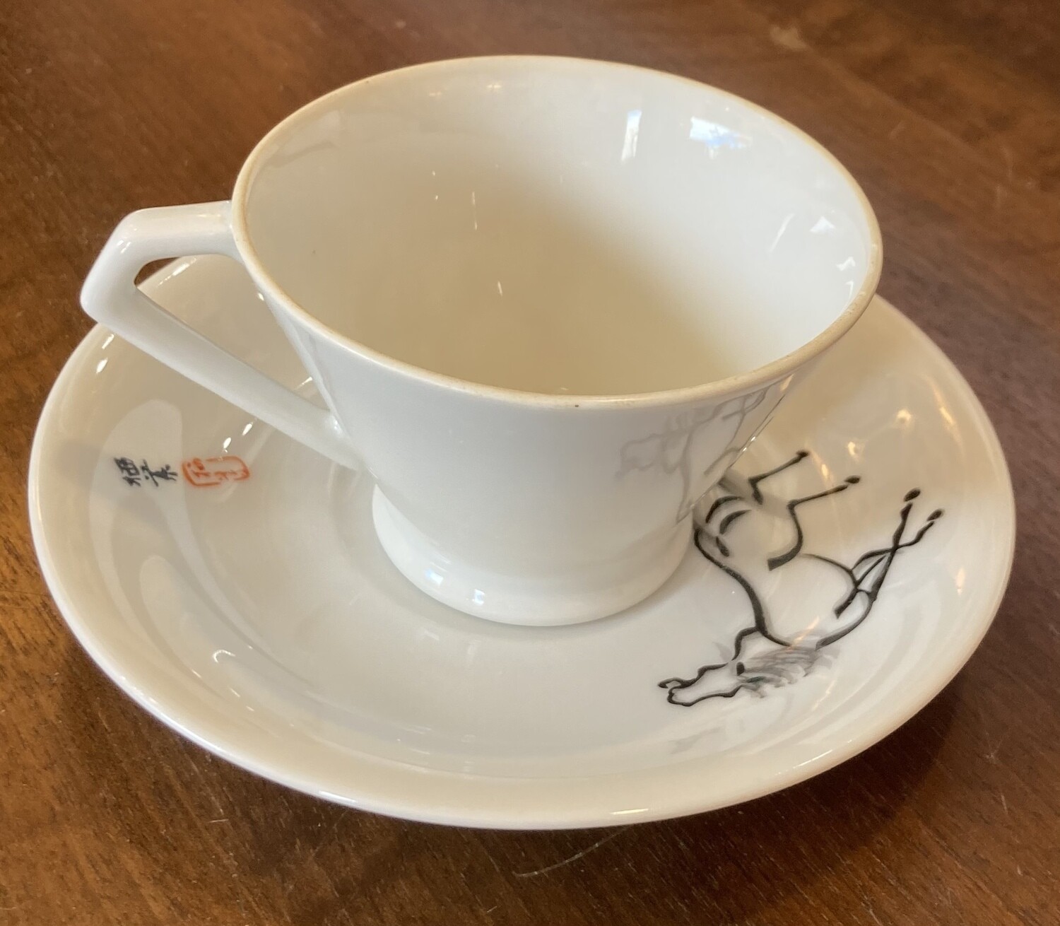 Vintage Tea Cup & Saucer, Horse