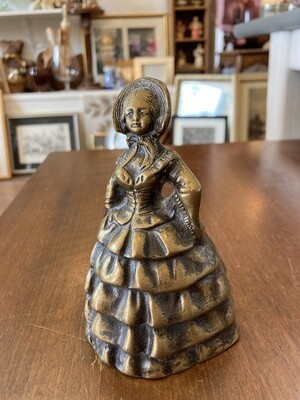 Lady with Bonnet Brass Tea Bell