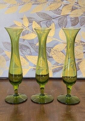 Green Art Glass Vase