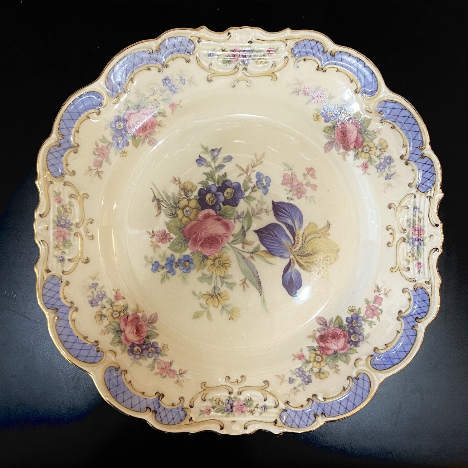 Schwarzenhammer Painted Square Salad Plate