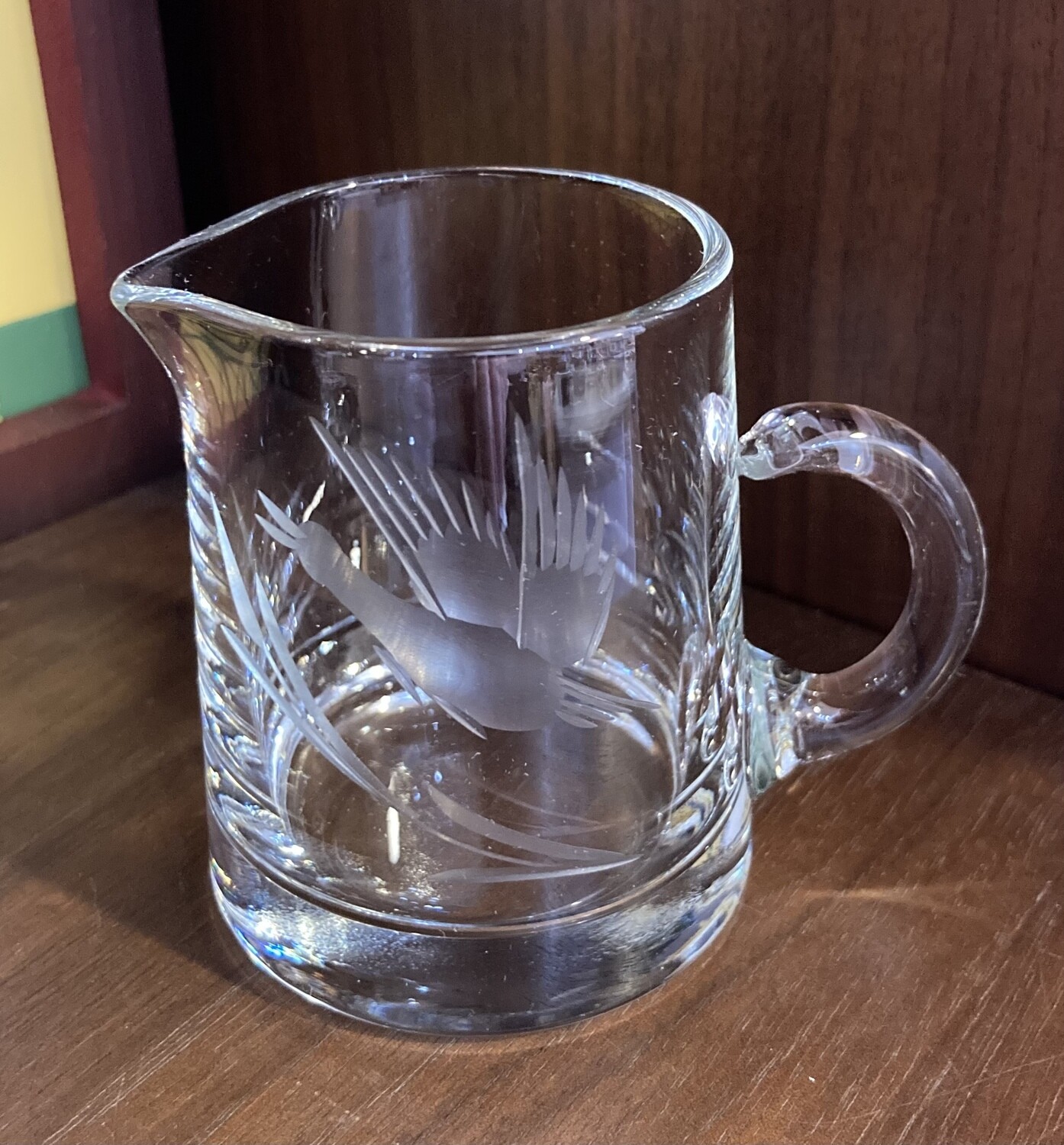 Small Etched Cream Pitcher