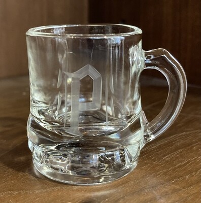 Miniature Mug Etched Shot Glass