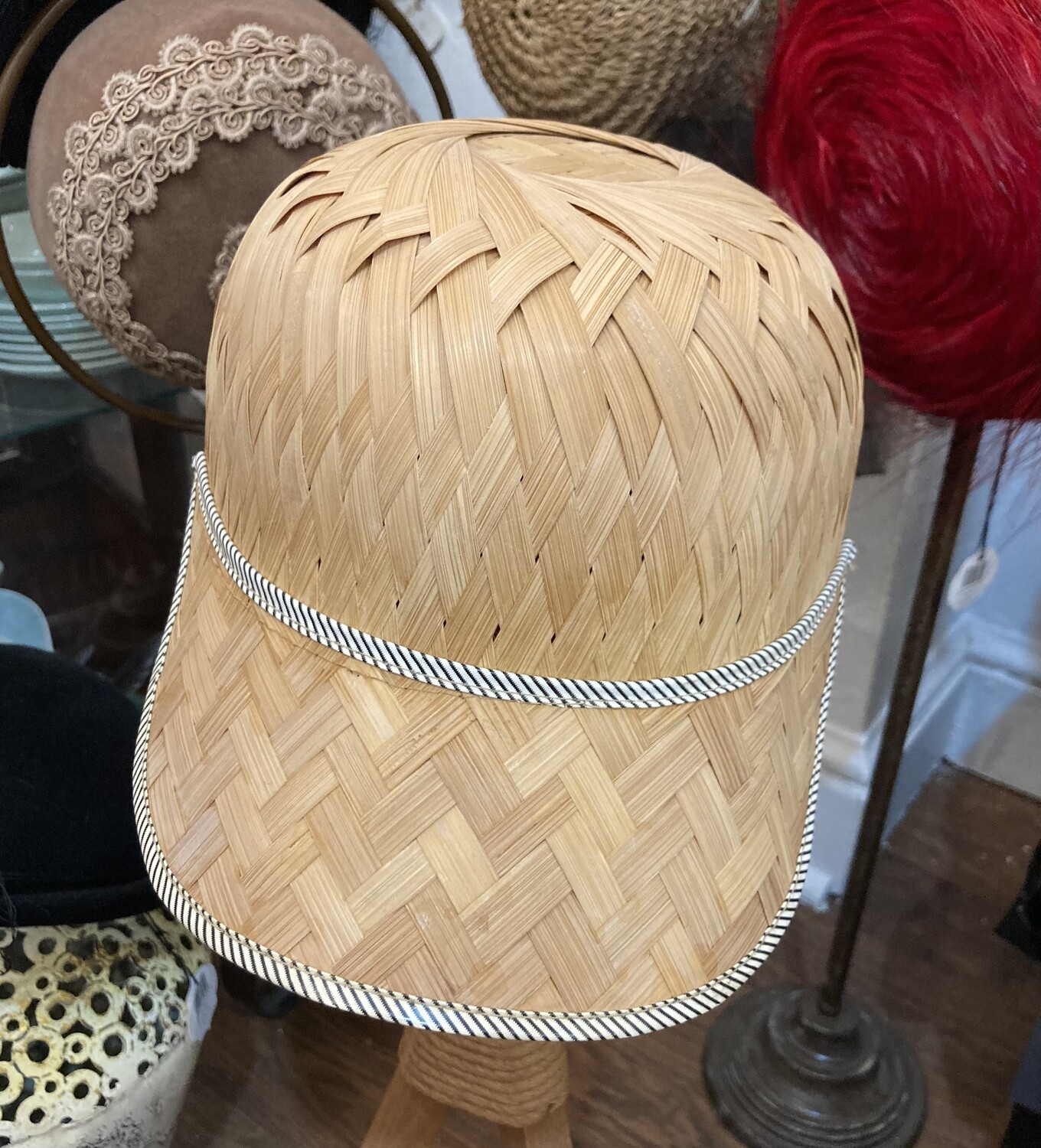 Woven Reed Billed Cap