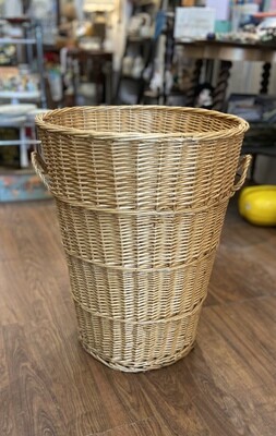 24” Wicker Cane Laundry Basket