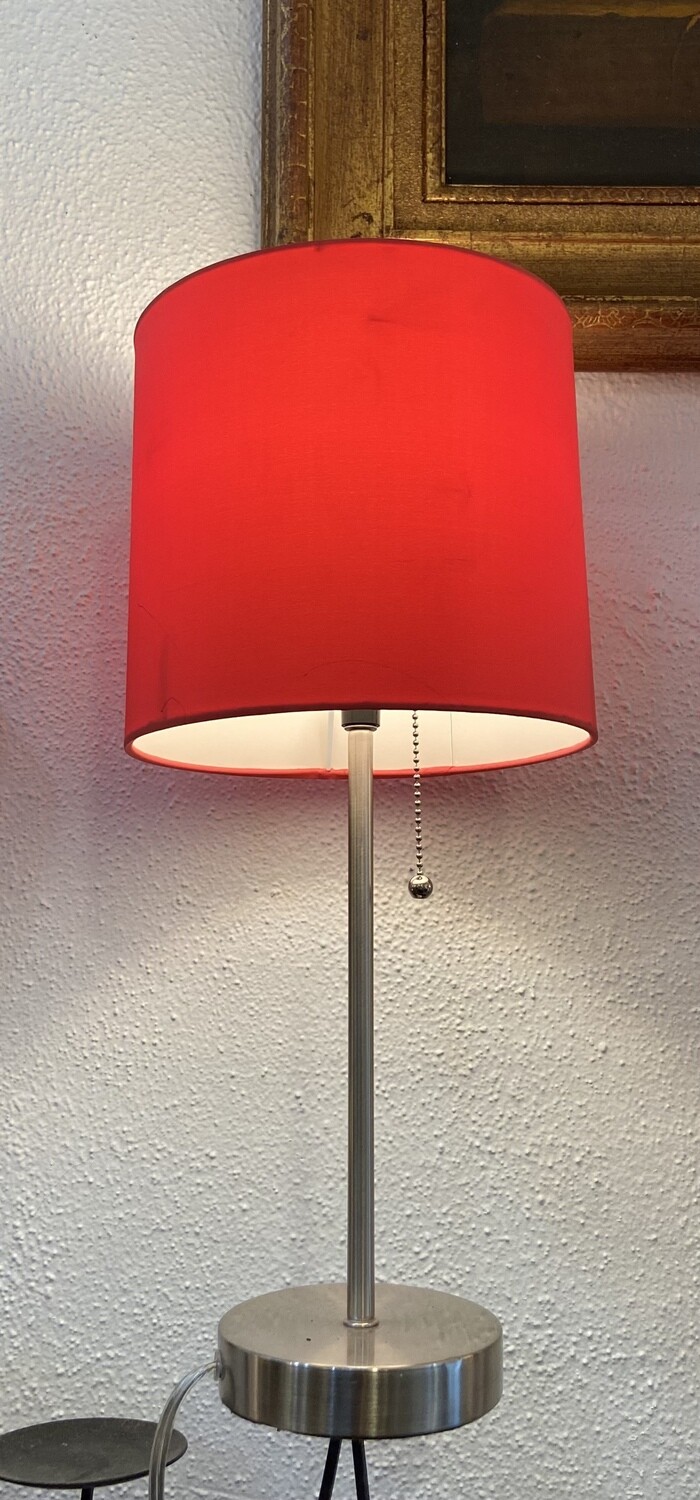 Simple Designs Red Table Lamp