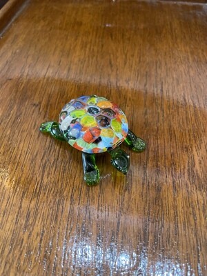 Fitz & Floyd Mosaic Hand Blown Sea Turtle