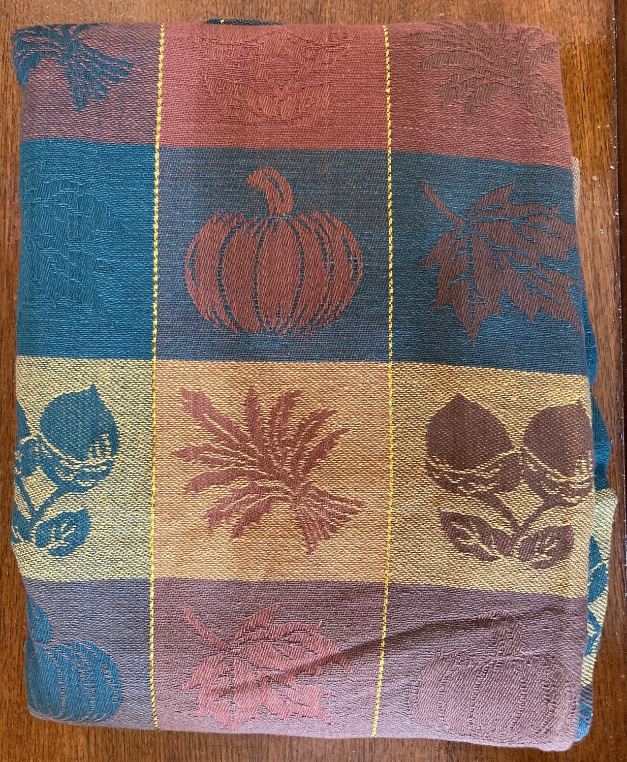 60” x 84” Fall Themed Tablecloth