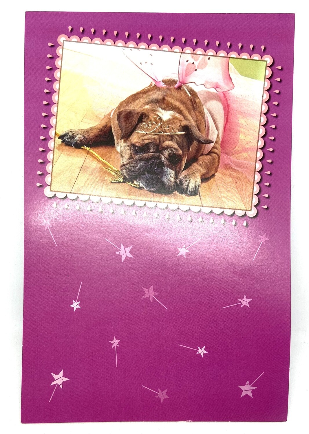 Birthday Princess Dog Card