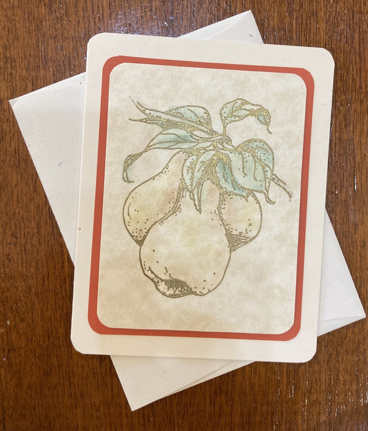 Note Card - Pears (Blank inside)