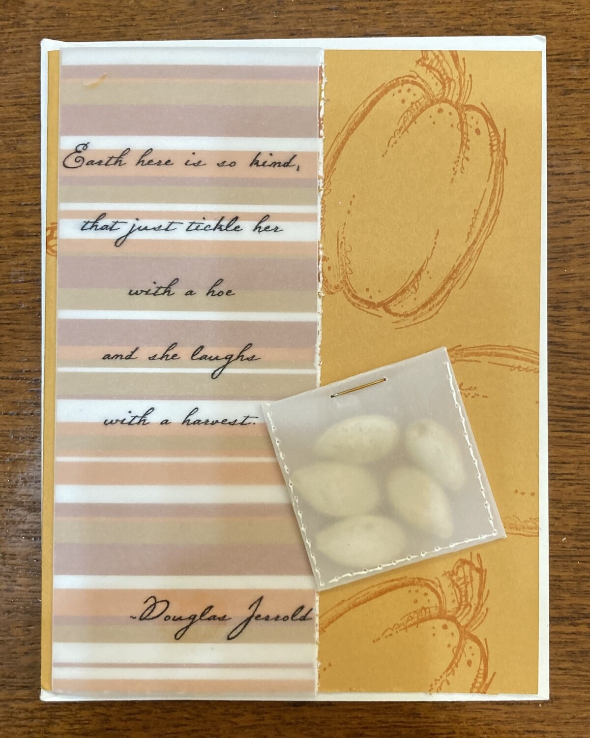 Autumn Greeting Cards, Design: Pumpkin Seeds
