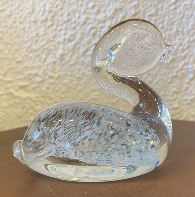 Blown Glass Duck Paper Weight