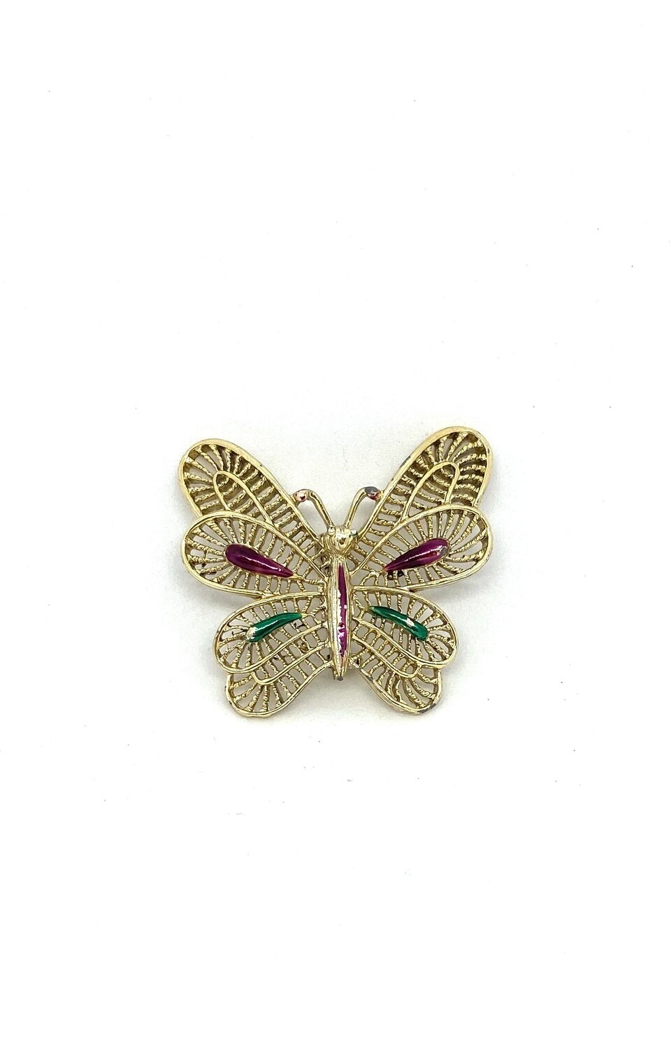 Gold Tone Gerry’s Butterfly Brooch 