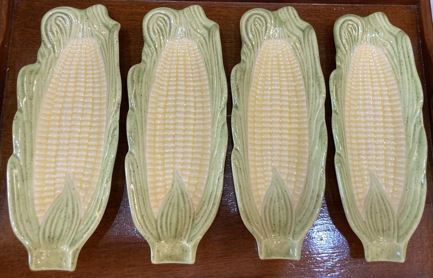 Corn Cob Plates, Set of 4