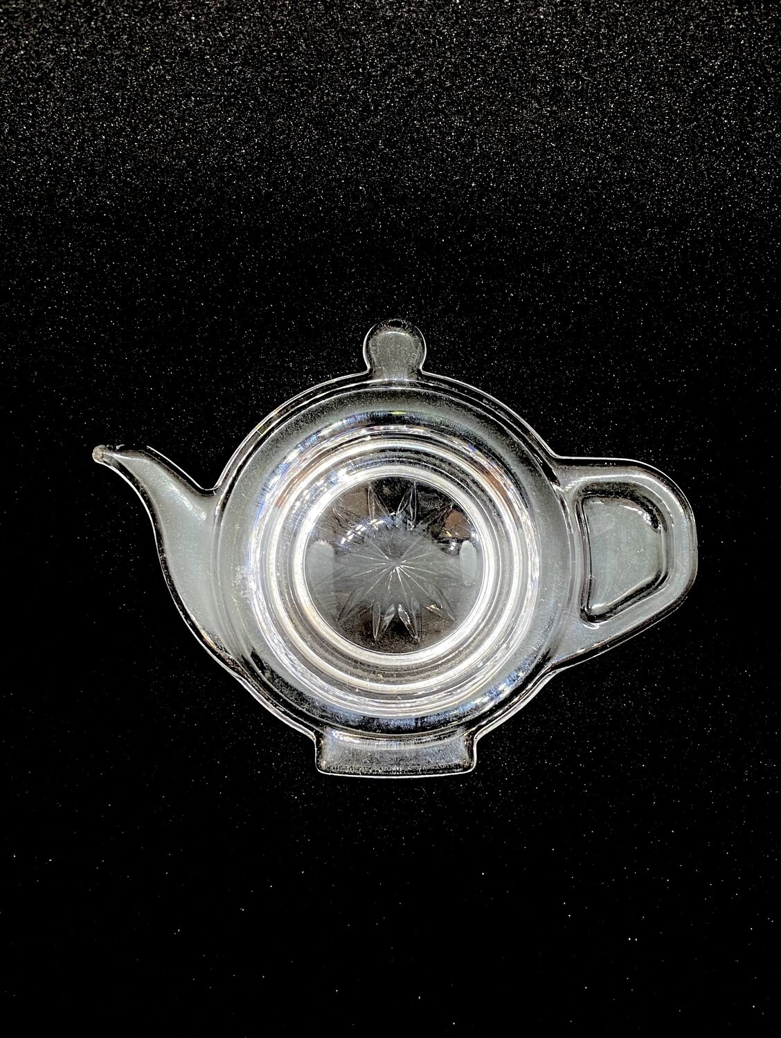 Glass Teapot Shaped Tea Bag Holder