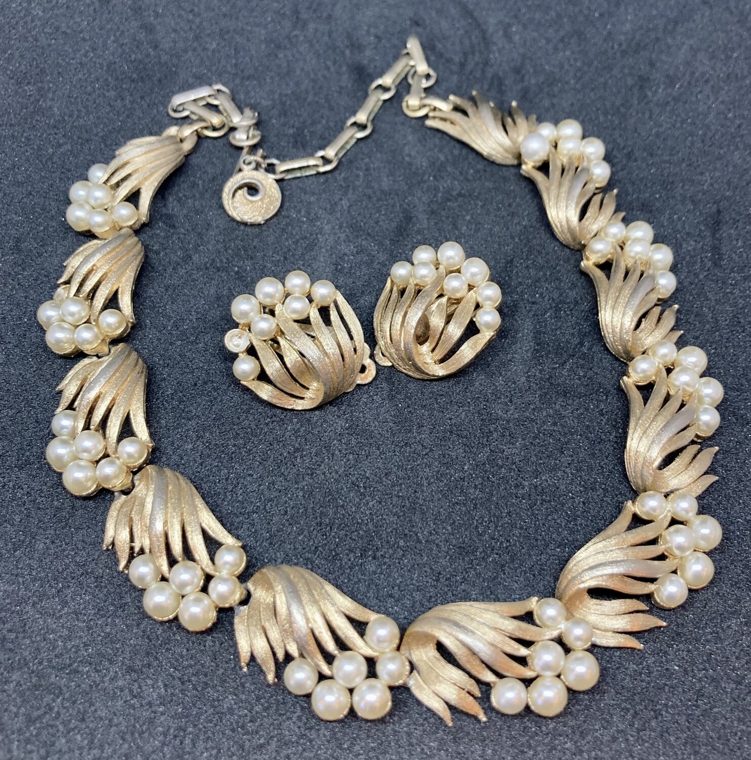 Lisner Necklace and Clip Earrings