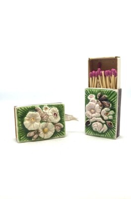 Vintage Italian Porcelain Handpainted Matchbox