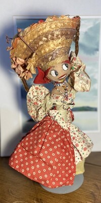 Vintage Posable Flower Girl Doll