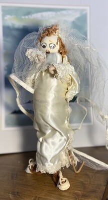 Vintage Posable Shotgun Wedding Doll