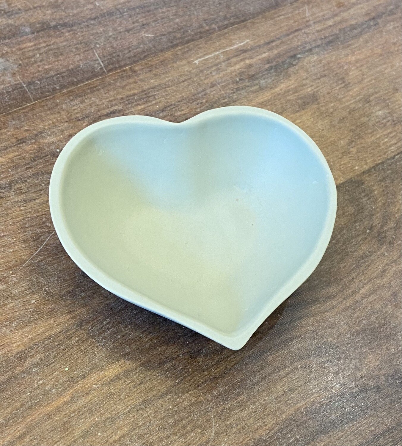Green Ceramic Heart Trinket Dish