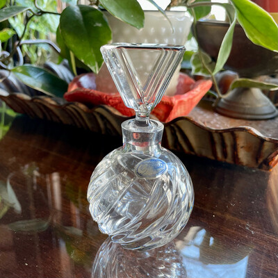 Vintage SVinceni Rogaska Crystal Perfume Bottle
