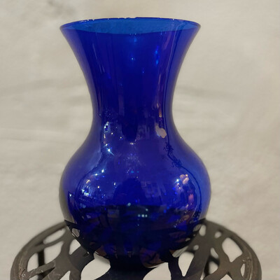 Libbey Cobalt Blue Vase