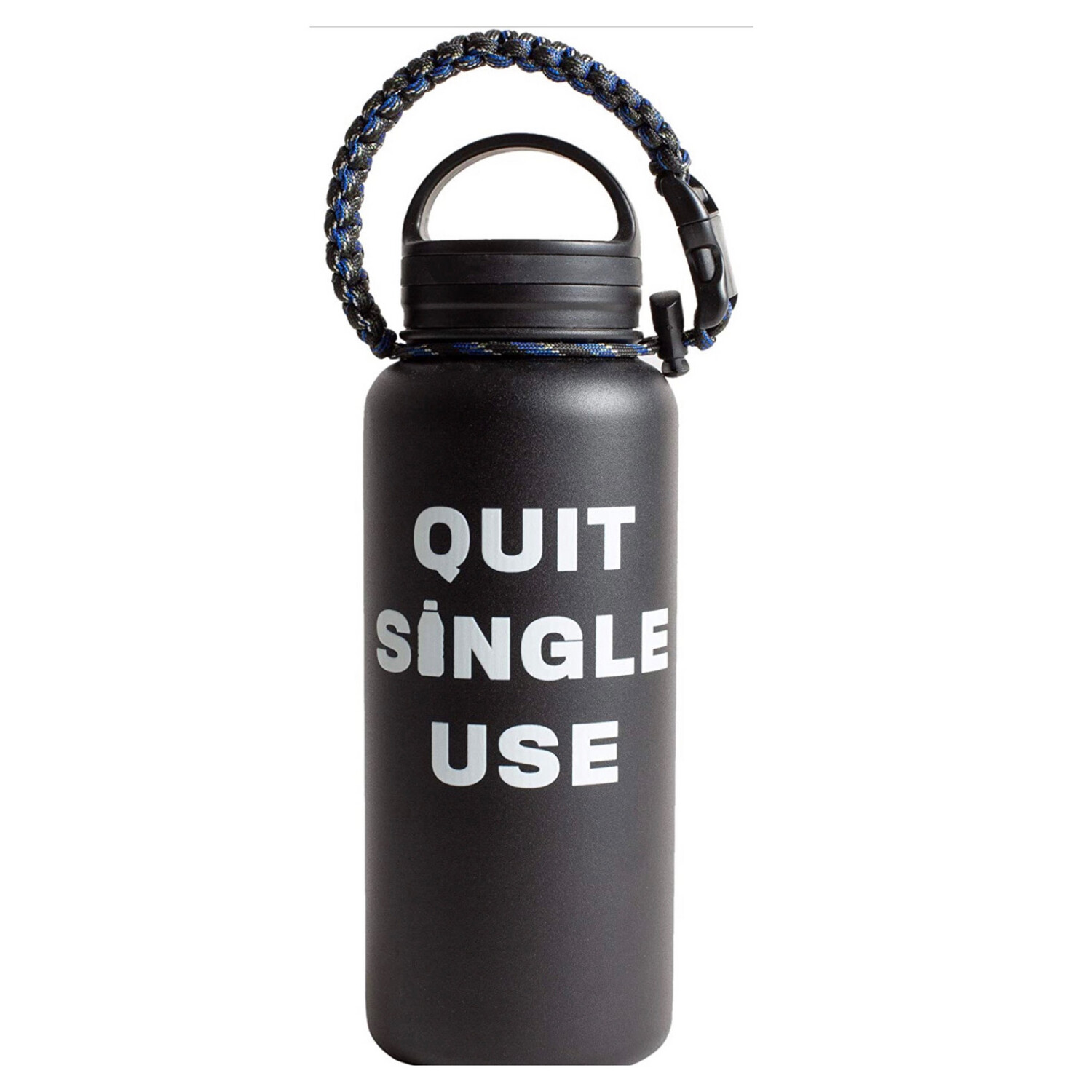 QUIT SINGLE USE Insulated Steel Water Bottle 